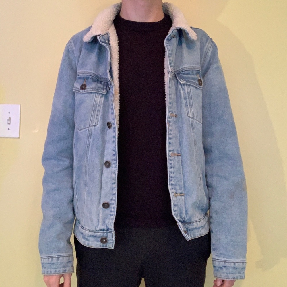Denim Jacket with Sherpa lining